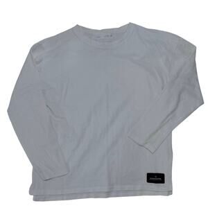 ZARA Long-sleeve Tee/Shirt White Cotton Boys 11-12 Years